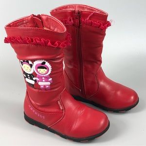 ABC Kids Red Winter Boots